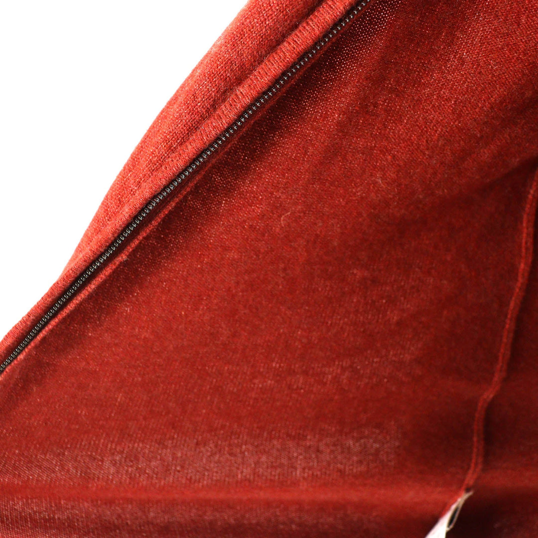 HERMES ensemble Main: 100% cashmere Orange Women ME Used Authentic