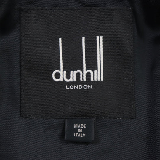 Dunhill Blouson Outer: 62% polyester, Outer: 38% cotton, Sleeve lining: 100% rayon, Lining: 100% rayon, Part: 93% wool Blue type mens XS Used Authentic