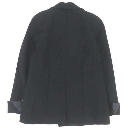 CHANEL Chester coat P36795 wool black 46