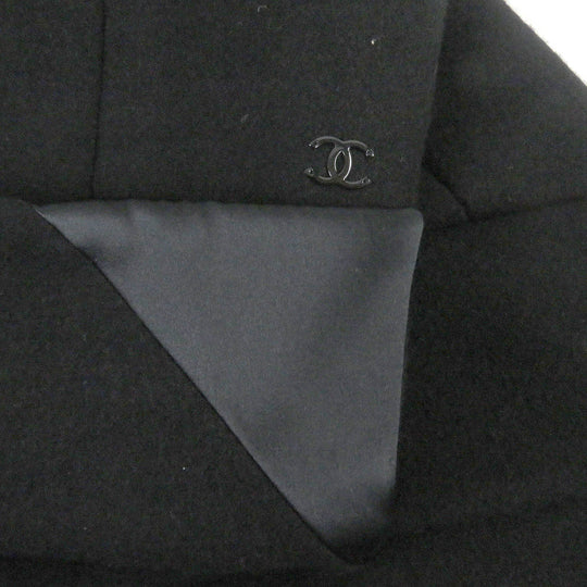 CHANEL Chester coat P36795 wool black 46