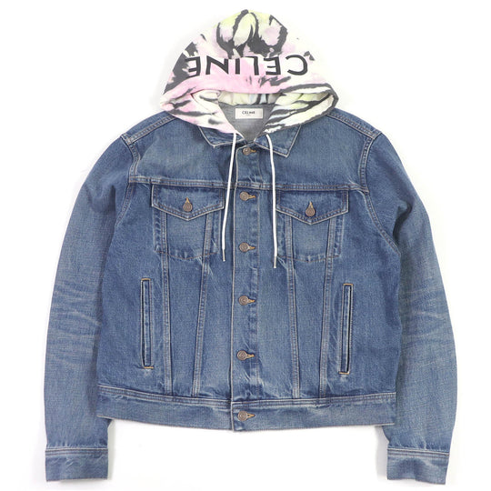 CELINE Denim Jacket 2Q660930F Main: 100% cotton Indigo blue mens M Used Authentic