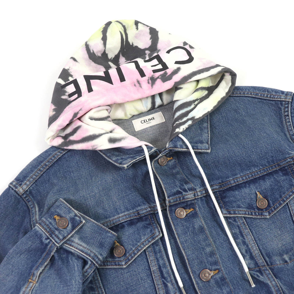 CELINE Denim Jacket 2Q660930F Main: 100% cotton Indigo blue mens M Used Authentic