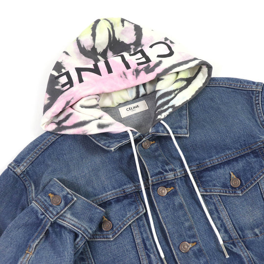 CELINE Denim Jacket 2Q660930F Main: 100% cotton Indigo blue mens M Used Authentic