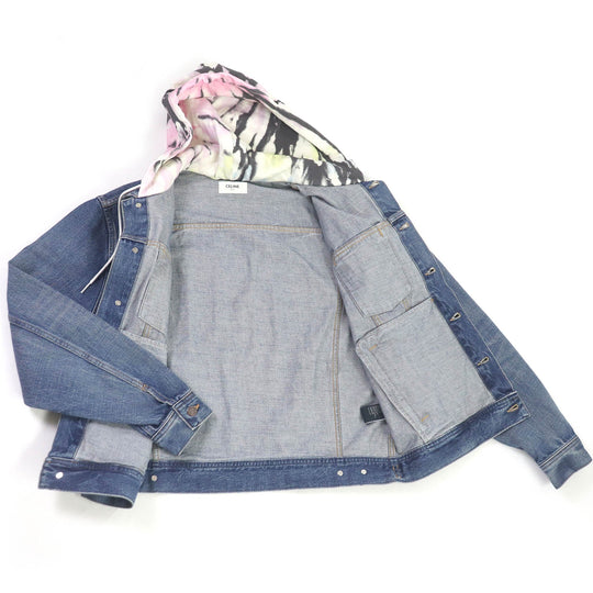 CELINE Denim Jacket 2Q660930F Main: 100% cotton Indigo blue mens M Used Authentic