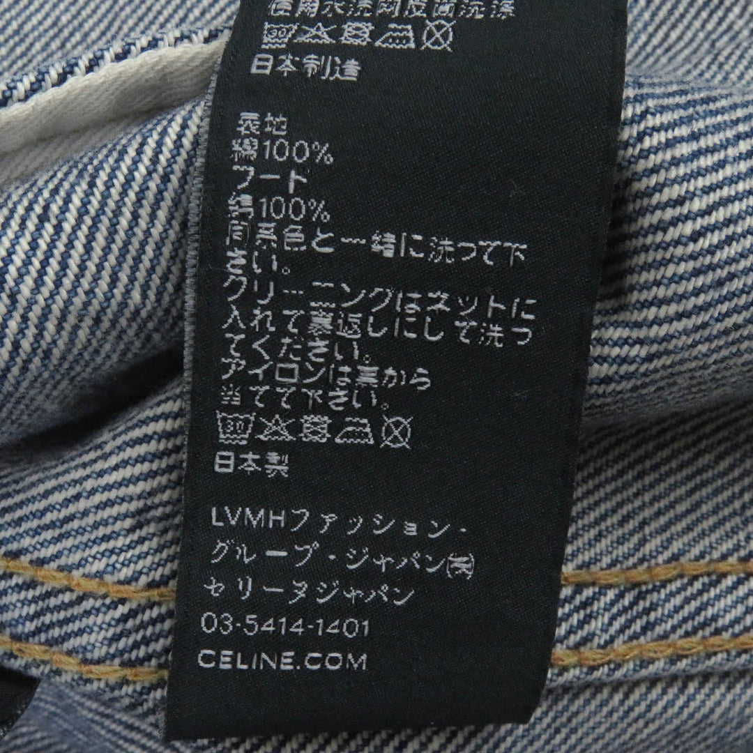 CELINE Denim Jacket 2Q660930F Main: 100% cotton Indigo blue mens M Used Authentic