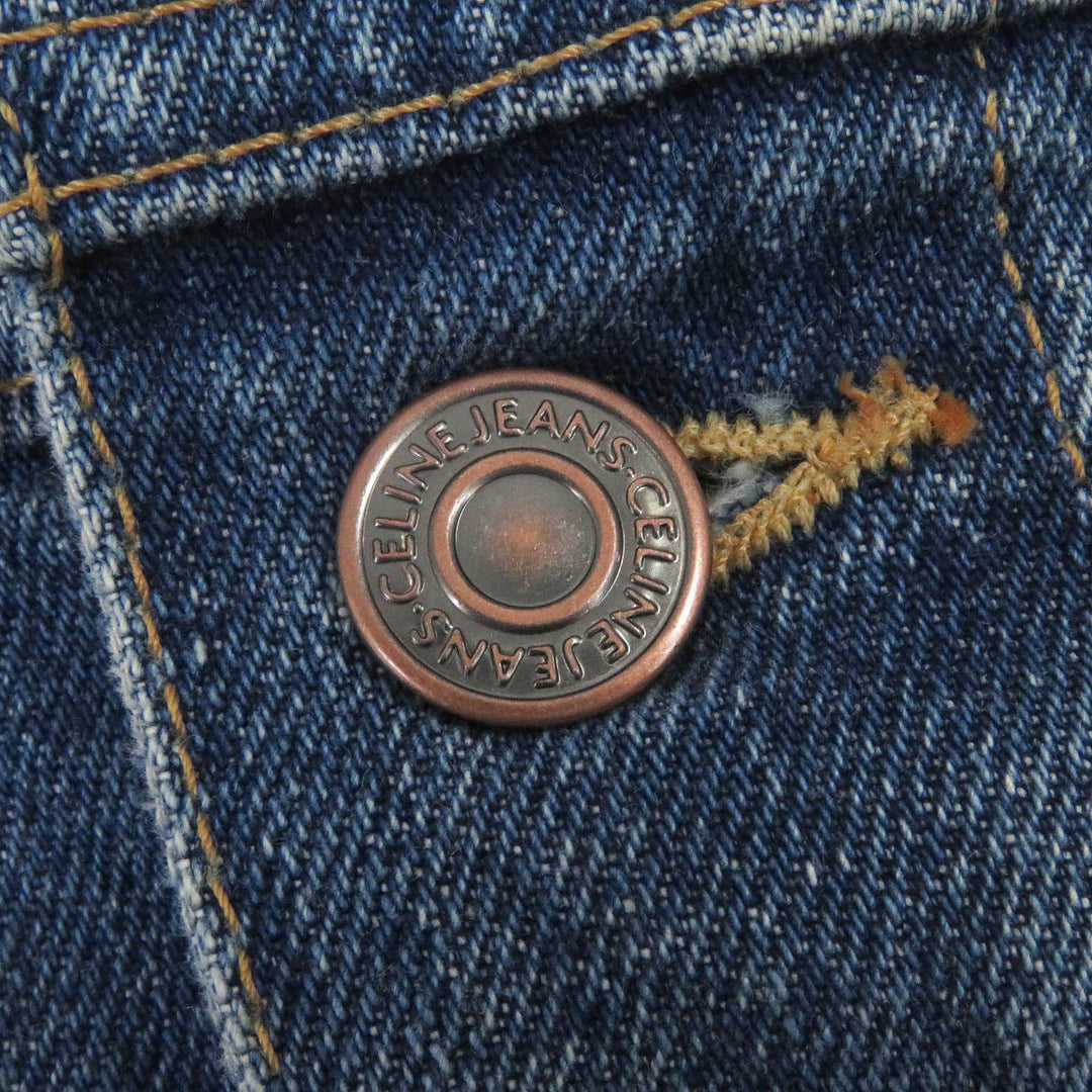 CELINE Denim Jacket 2Q660930F Main: 100% cotton Indigo blue mens M Used Authentic