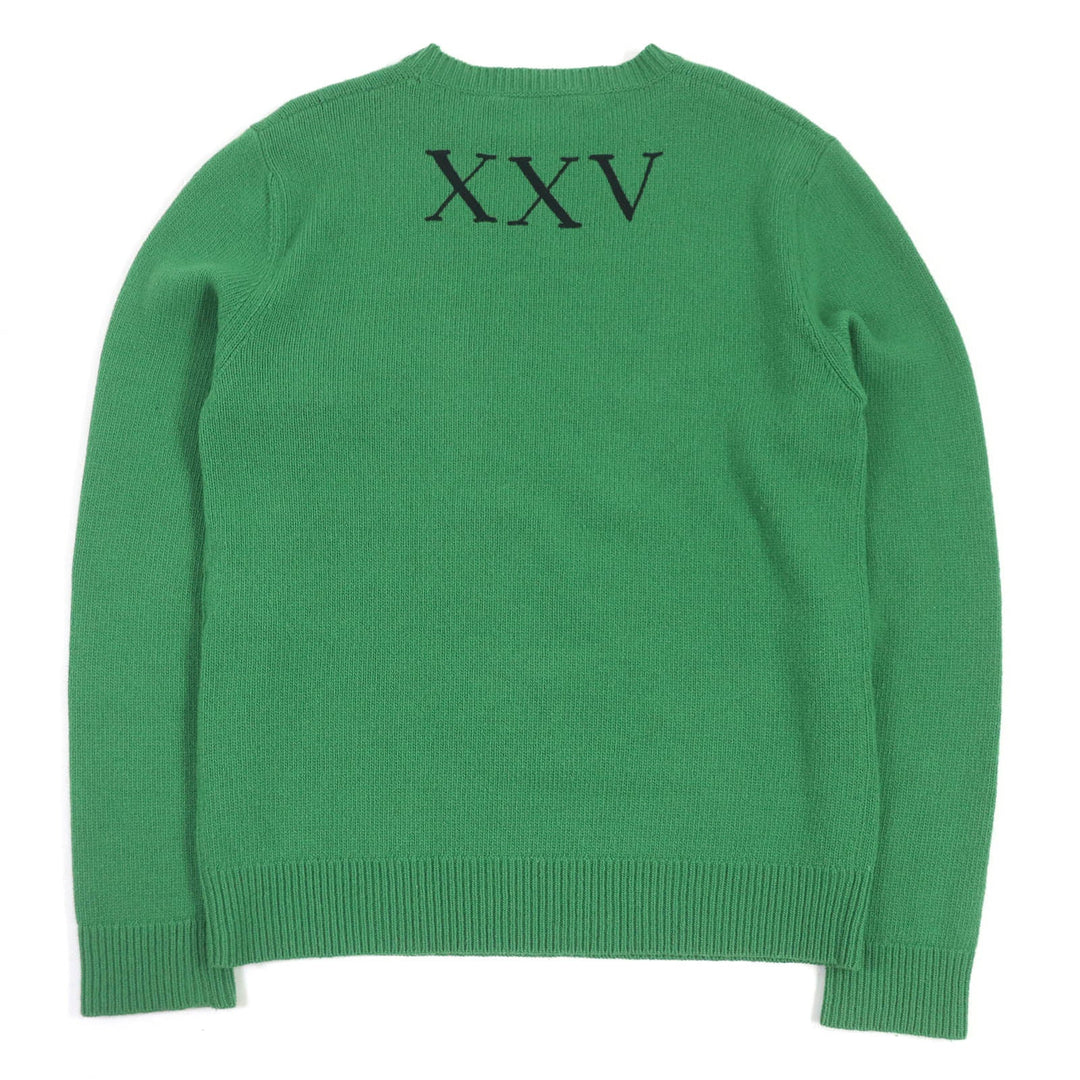 GUCCI sweater 474695 Main: 100% wool, Part: 100% rayon green mens S Used Authentic