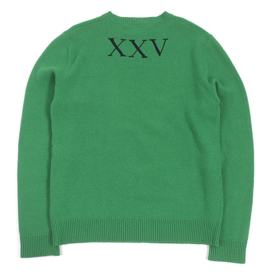 GUCCI sweater 474695 Main: 100% wool, Part: 100% rayon green mens S Used Authentic