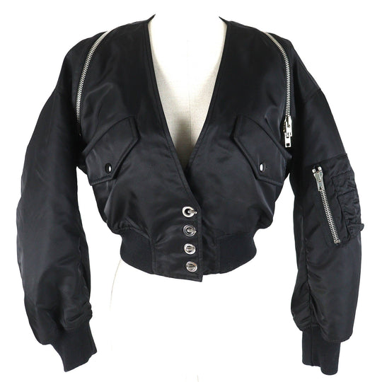 Alexander Wang Bomber jacket 1W483018J3 nylon black Women S Used Authentic