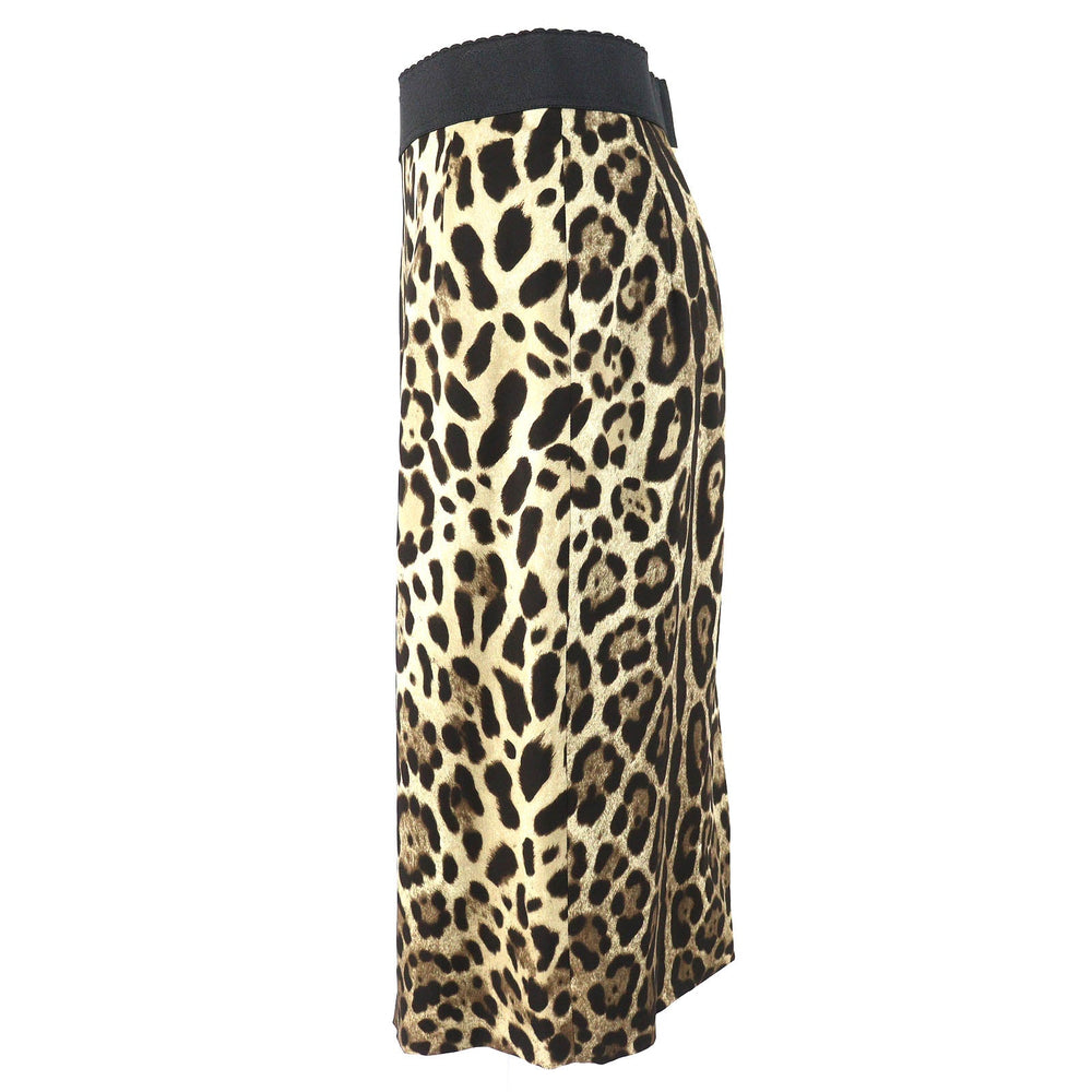DOLCE&GABBANA Tight Skirt silk Brown type Black 40