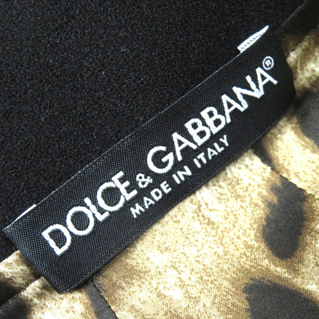 DOLCE&GABBANA Tight Skirt silk Brown type Black 40