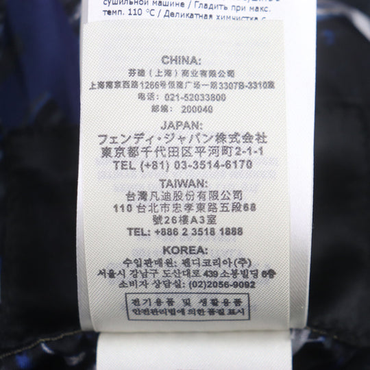 FENDI Jacket FW1088 Outer: 100% nylon, Lining: 100% wool, Filling: 100% polyester Navy type mens 46 Used Authentic