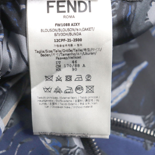 FENDI Jacket FW1088 Outer: 100% nylon, Lining: 100% wool, Filling: 100% polyester Navy type mens 46 Used Authentic