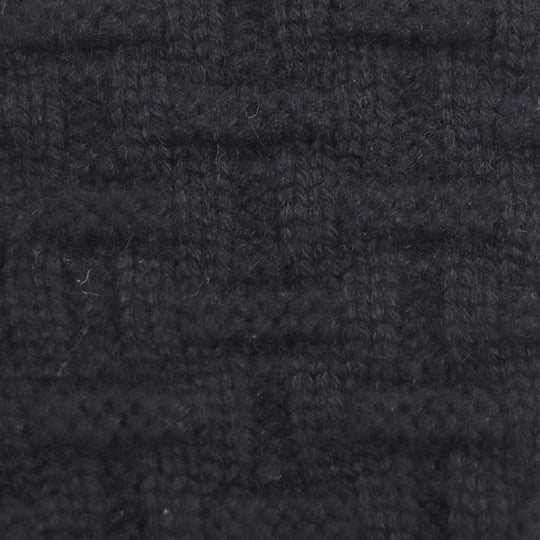HERMES gloves Main: 100% cashmere black mens M Used Authentic