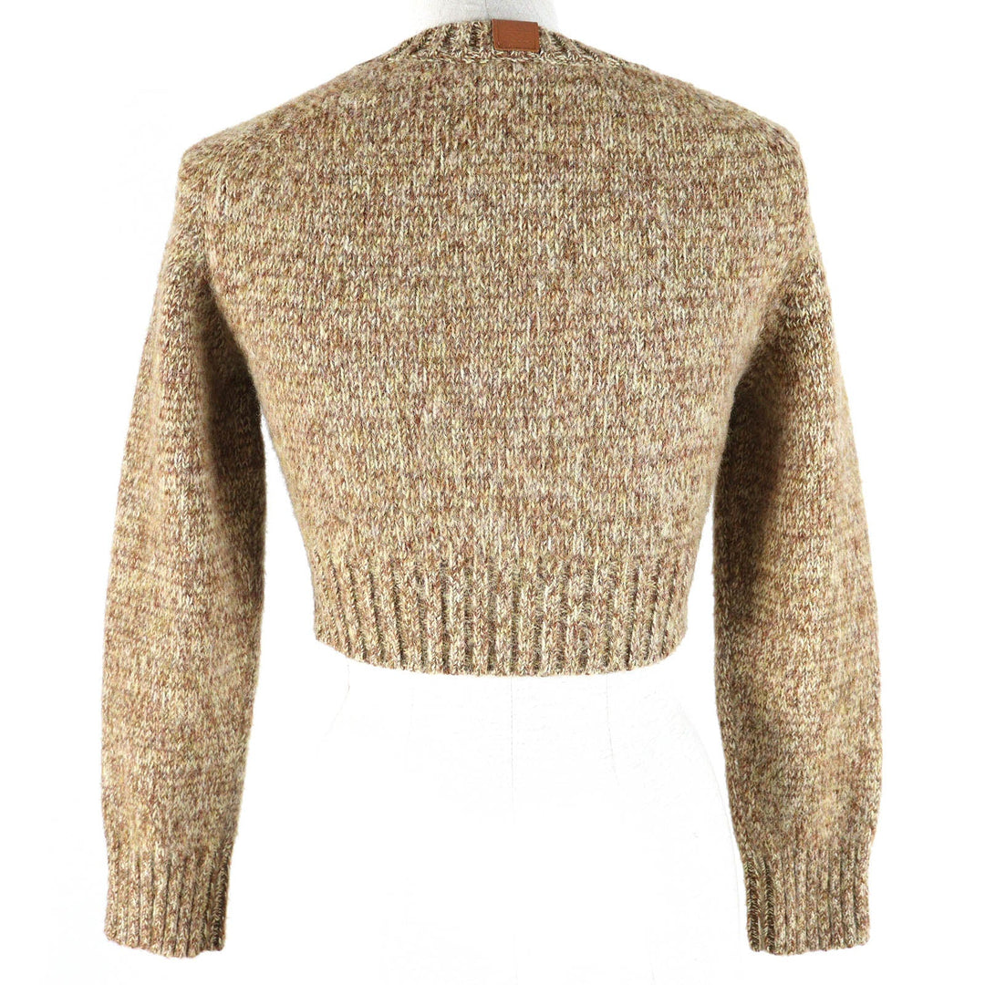 LOEWE sweater S359Y14KBB Main: 100% wool Brown type Women S Used Authentic