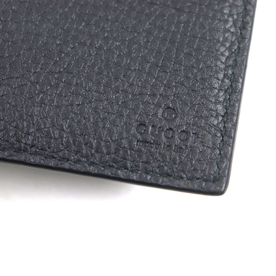 GUCCI Card Case 739478 Main: Leather black Jumbo GG mens Used Authentic
