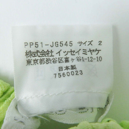 PLEATS PLEASE setup PP51-JO544 PP51-JG545 Main: 100% polyester Light green Women (Top) 2,(Bottom) 3 Used Authentic