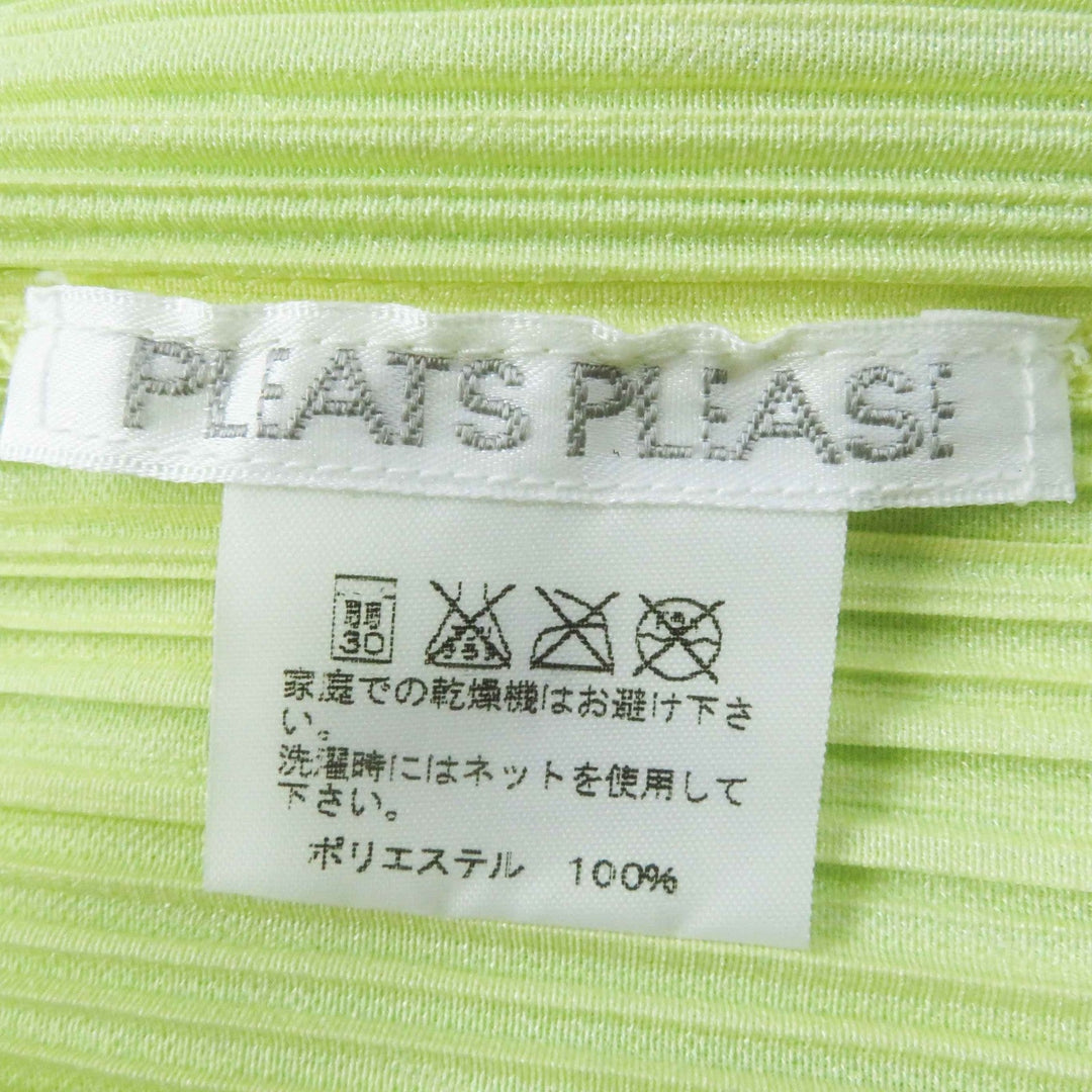 PLEATS PLEASE setup PP51-JO544 PP51-JG545 Main: 100% polyester Light green Women (Top) 2,(Bottom) 3 Used Authentic