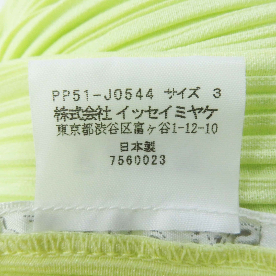 PLEATS PLEASE setup PP51-JO544 PP51-JG545 Main: 100% polyester Light green Women (Top) 2,(Bottom) 3 Used Authentic