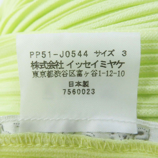 PLEATS PLEASE setup PP51-JO544 PP51-JG545 Main: 100% polyester Light green Women (Top) 2,(Bottom) 3 Used Authentic