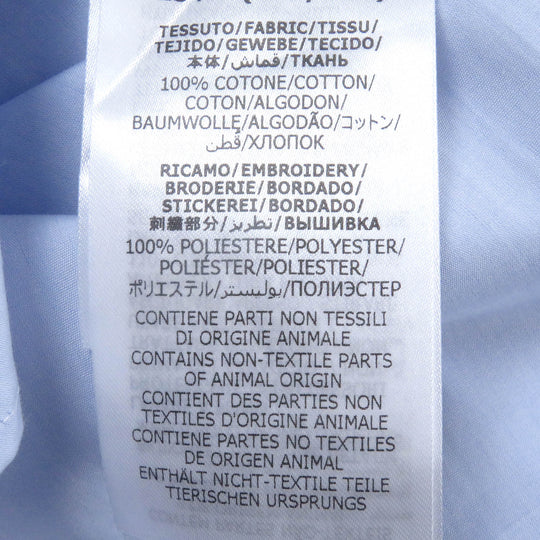 GUCCI Long sleeve shirt 699553 Main: 100% cotton, Part: 100% polyester Light blue mens 40 Used Authentic