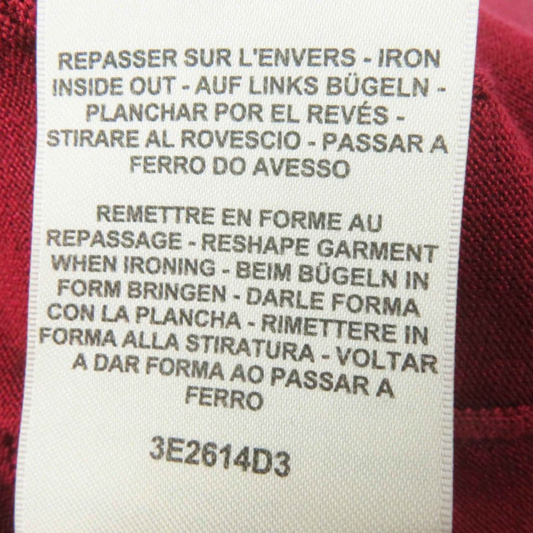 HERMES knit 3E2614D3 Outer: 57% silk, Outer: 43% cotton, Part: 55% silk, Part: 41% cotton, Part: 3% nylon Bordeaux Women 38 Used Authentic