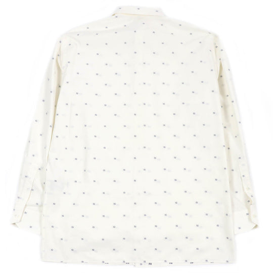 FENDI Long sleeve shirt FS0876 Main: 73% cotton, Main: 27% silk white mens 39 Used Authentic