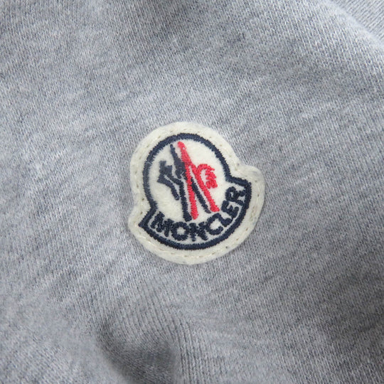 MONCLER sweat Main: 100% cotton, Part: 100% nylon gray MAGLIA GIROCOLLO mens M Used Authentic