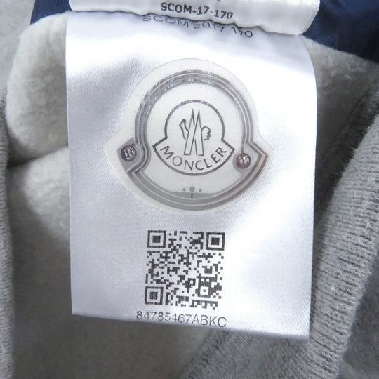 MONCLER sweat Main: 100% cotton, Part: 100% nylon gray MAGLIA GIROCOLLO mens M Used Authentic