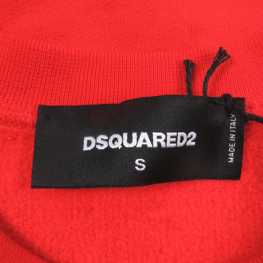 DSQUARED2 sweat S74GU0395 Main: 100% cotton, part: 94% cotton, part: 6% polyurethane Red mens S Used Authentic