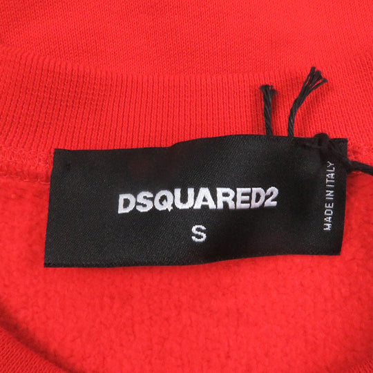DSQUARED2 sweat S74GU0395 Main: 100% cotton, part: 94% cotton, part: 6% polyurethane Red mens S Used Authentic