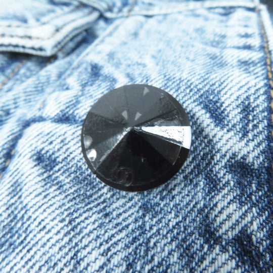 LOUIS VUITTON Denim Jacket 1AFEPI Outer: 100% cotton, Lining: 65% polyester, Lining: 35% cotton blue velvet accent denim jacket Women 36 Used Authentic