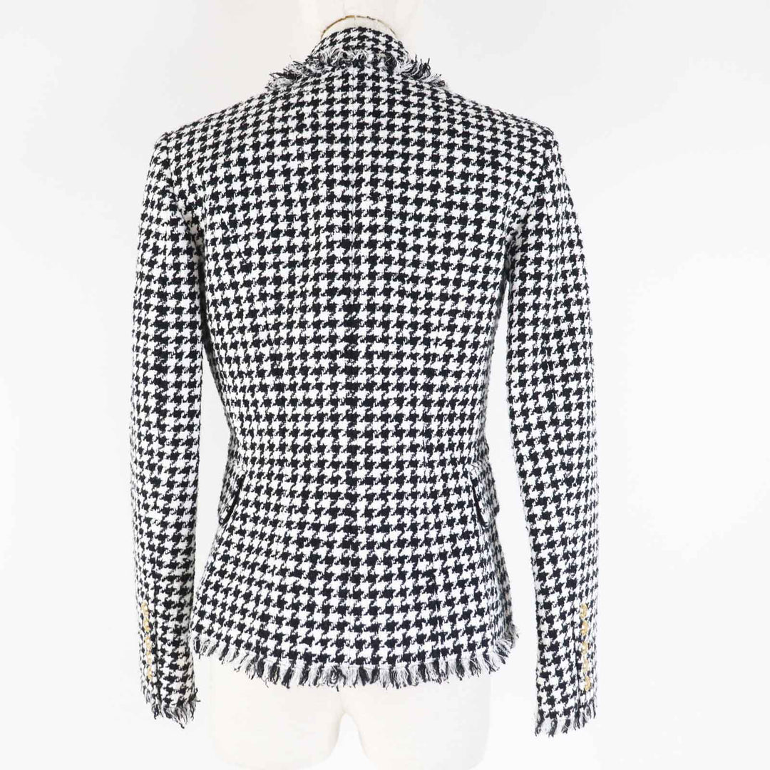 BALMAIN Jacket WF1SG000C299 cotton Bi-color Women 36 Used Authentic