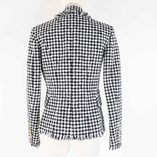 BALMAIN Jacket WF1SG000C299 cotton Bi-color Women 36 Used Authentic