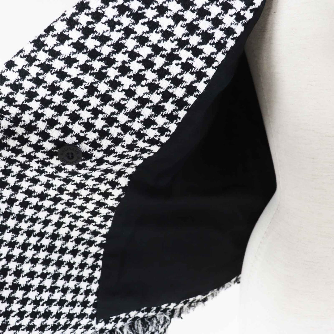 BALMAIN Jacket WF1SG000C299 cotton Bi-color Women 36 Used Authentic
