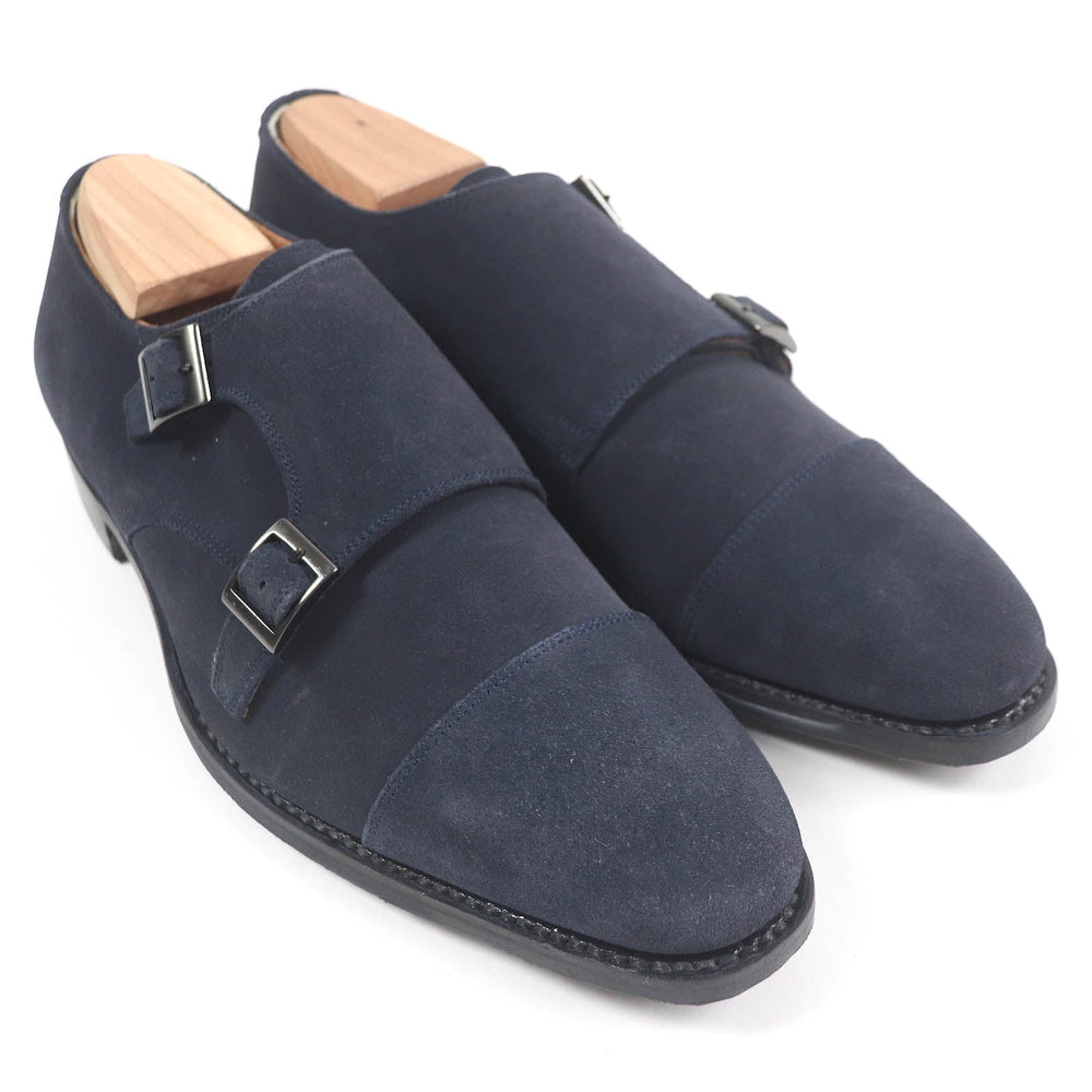 SCOTCH GRAIN Dress shoes Main: Suede leather Navy mens 24 1/2 Used Authentic