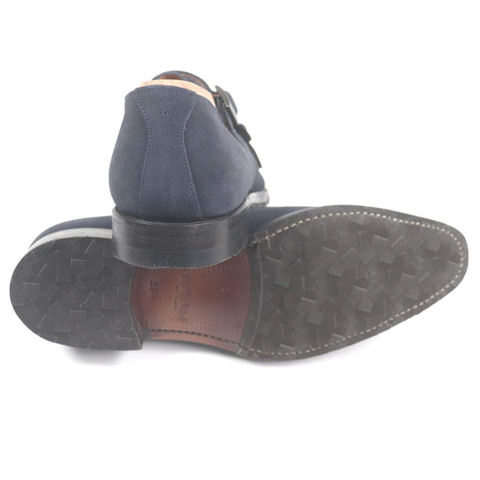 SCOTCH GRAIN Dress shoes Main: Suede leather Navy mens 24 1/2 Used Authentic