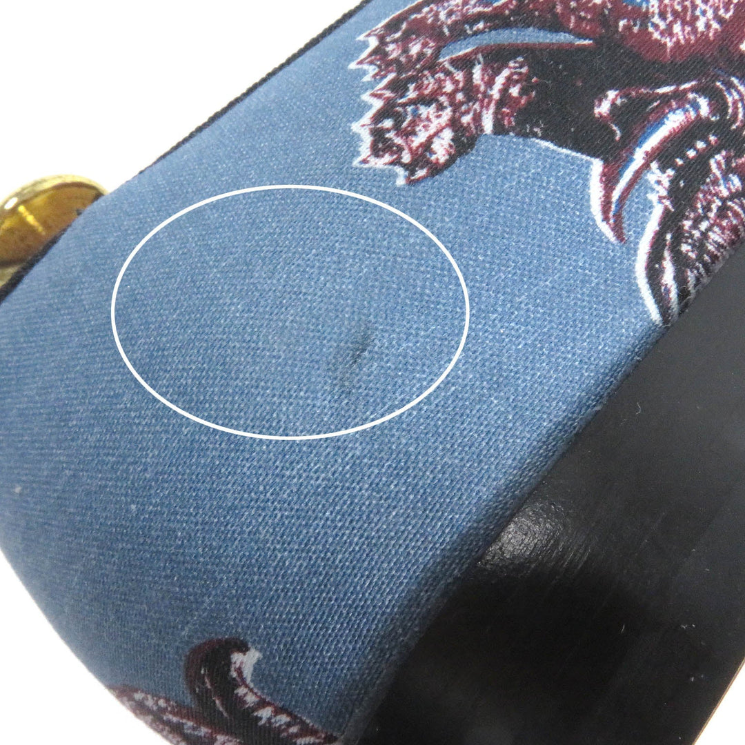 LOUIS VUITTON loafers Part: Canvas blue mens 7 Used Authentic