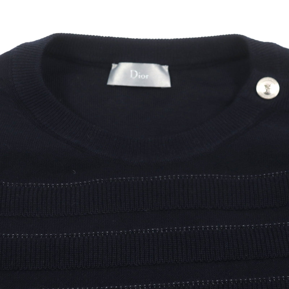 Dior HOMME sweater 963M642KT928 Main: 100% wool Dark navy mens S Used Authentic