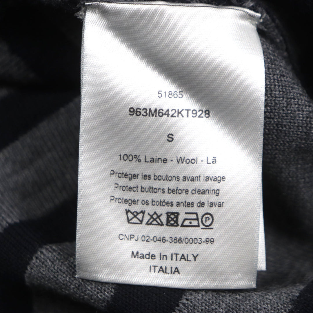 Dior HOMME sweater 963M642KT928 Main: 100% wool Dark navy mens S Used Authentic