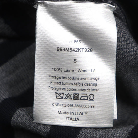 Dior HOMME sweater 963M642KT928 Main: 100% wool Dark navy mens S Used Authentic
