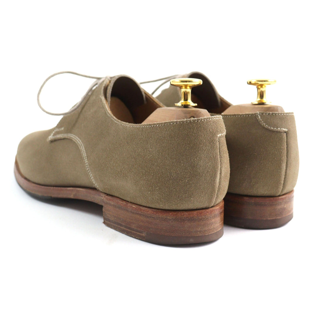 CROCKETT&JONES Leather shoes Main: Suede leather Khaki beige NEWQUAY mens 6 Used Authentic