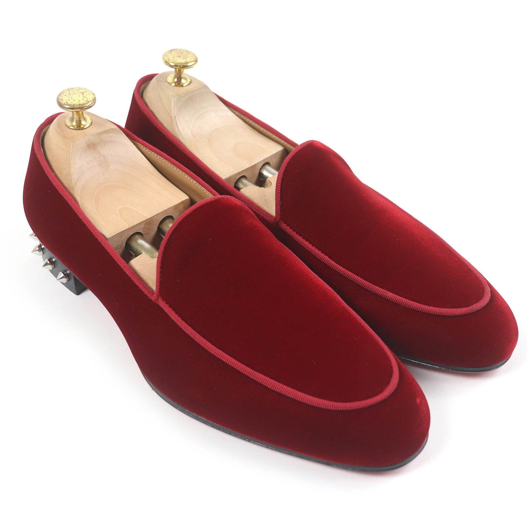 Christian Louboutin loafers Main: Velour, Main: Leather Ruby NILOU FLAT mens 42 Used Authentic