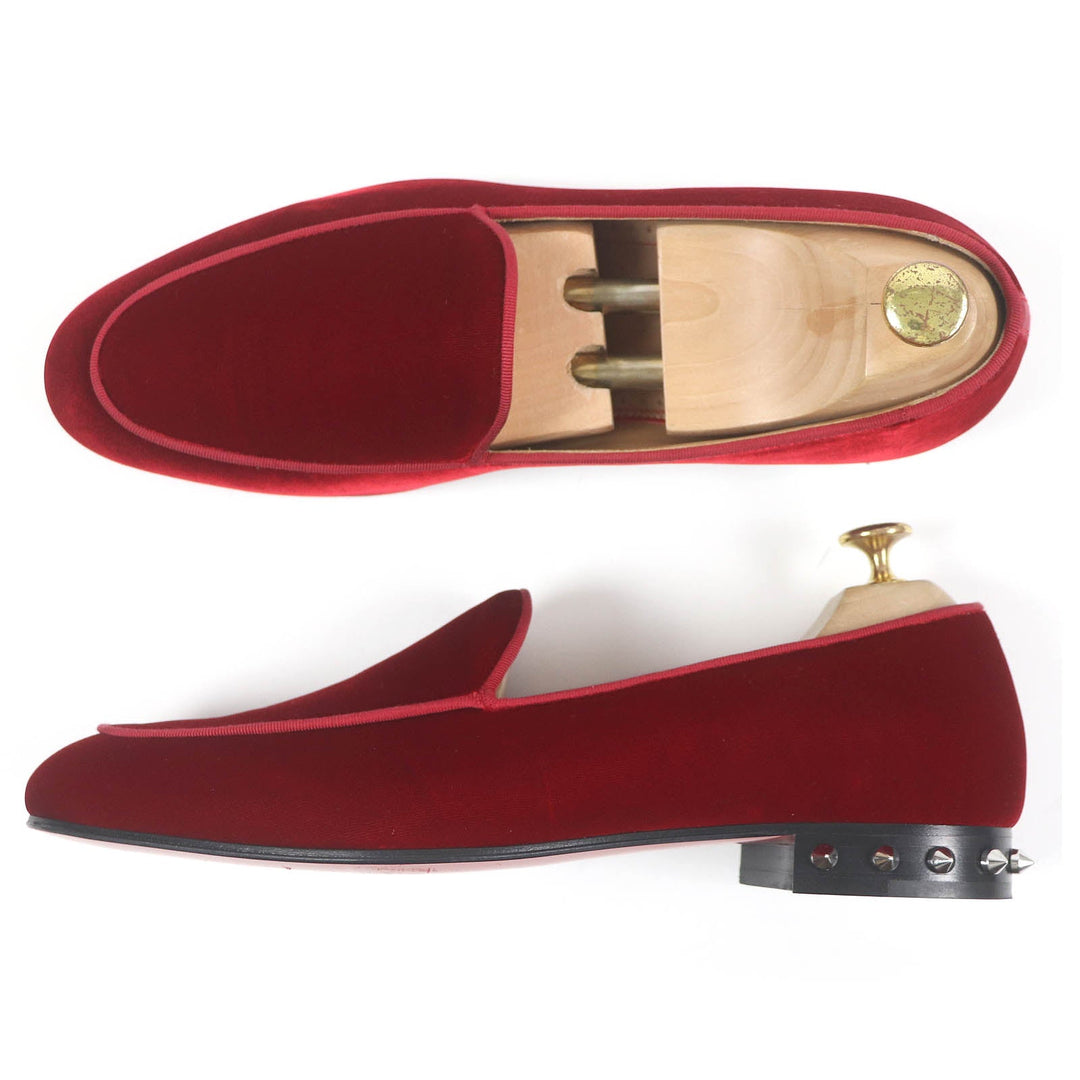 Christian Louboutin loafers Main: Velour, Main: Leather Ruby NILOU FLAT mens 42 Used Authentic