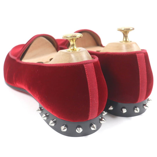 Christian Louboutin loafers Main: Velour, Main: Leather Ruby NILOU FLAT mens 42 Used Authentic