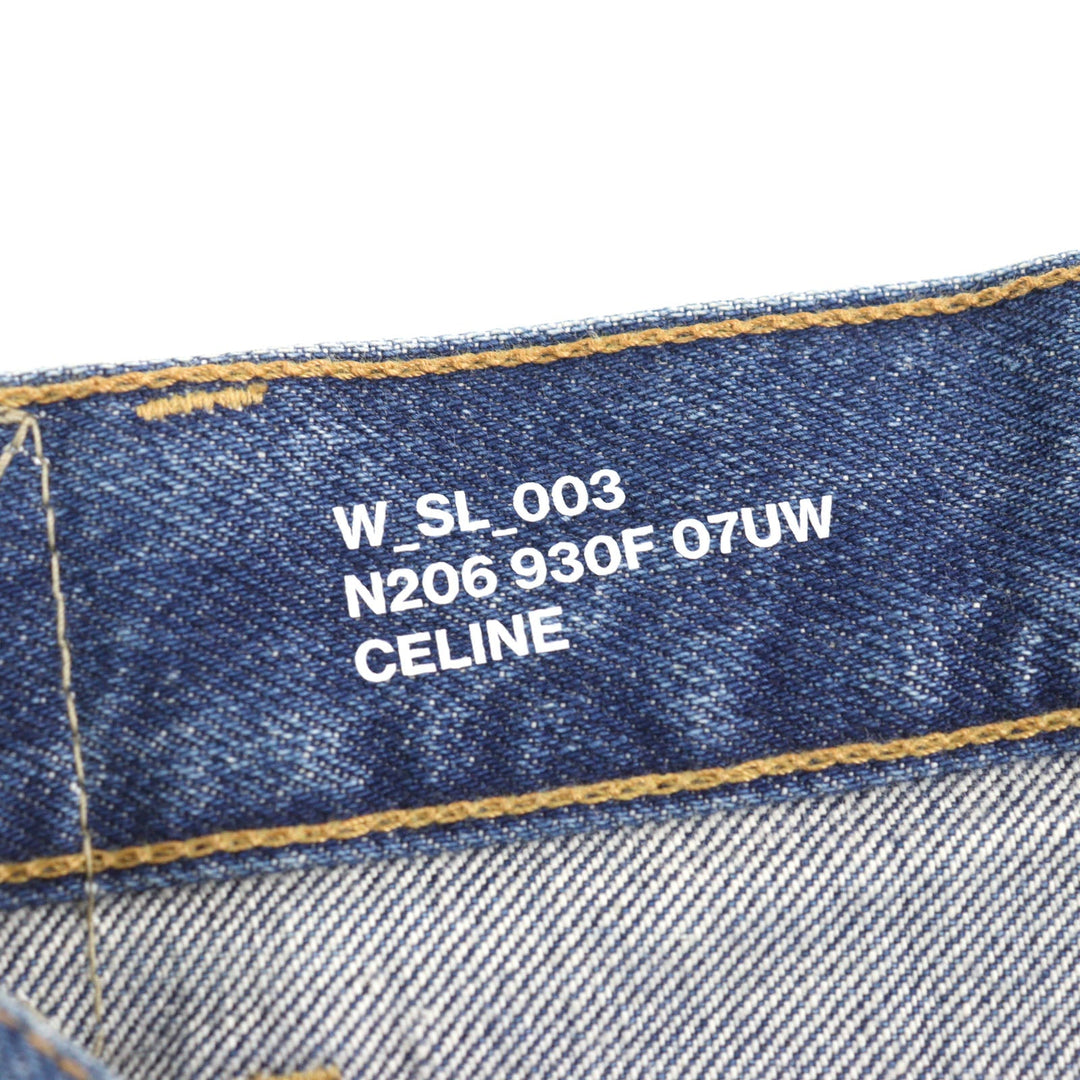 CELINE Denim pants N206 930F 07UW Main: 100% cotton Indigo blue mens 28 Used Authentic