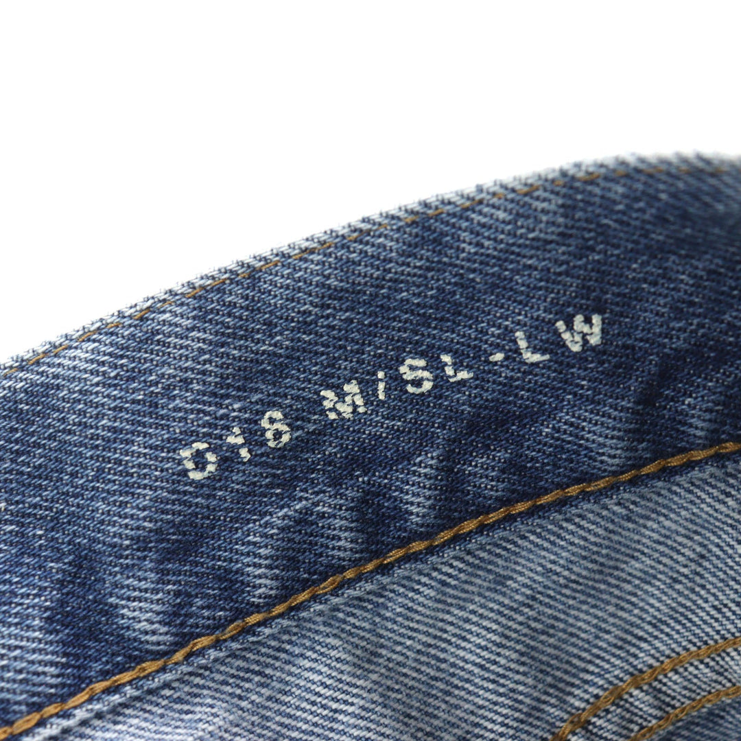 SAINT LAURENT PARIS Denim pants 597052 Main: 100% cotton, part: cowhide Light blue mens 27 Used Authentic