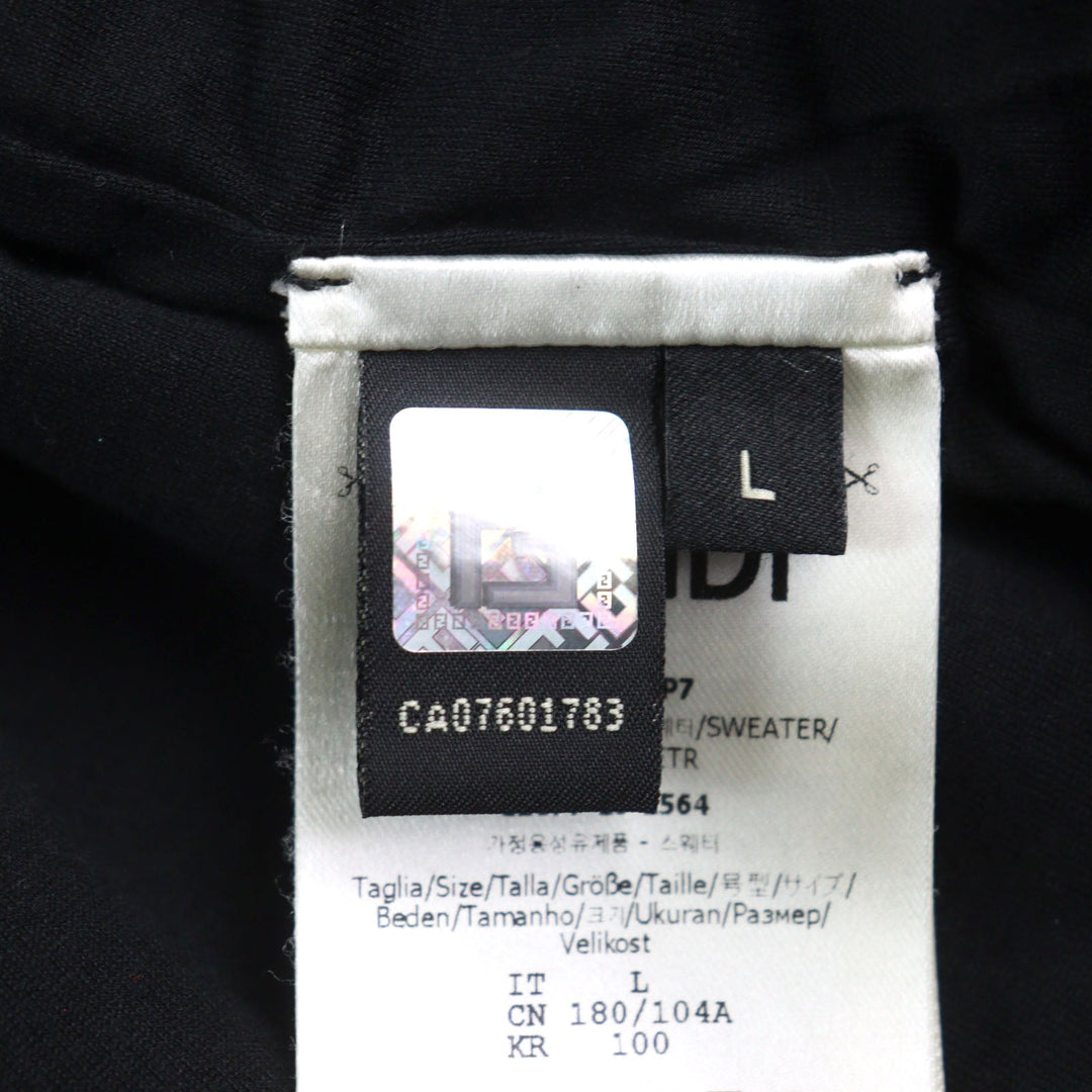 FENDI sweat FY1071 Outer: 100% cotton, Lining: 100% cotton black mens L Used Authentic