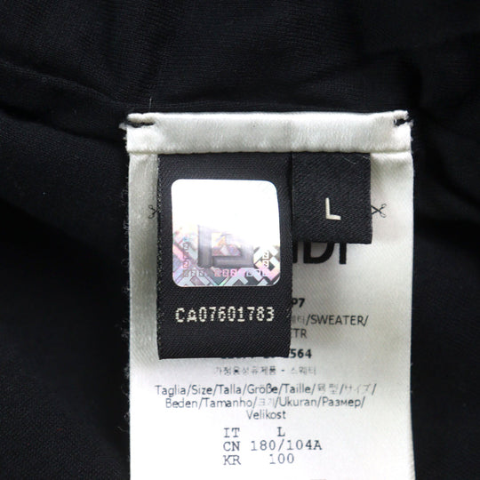 FENDI sweat FY1071 Outer: 100% cotton, Lining: 100% cotton black mens L Used Authentic