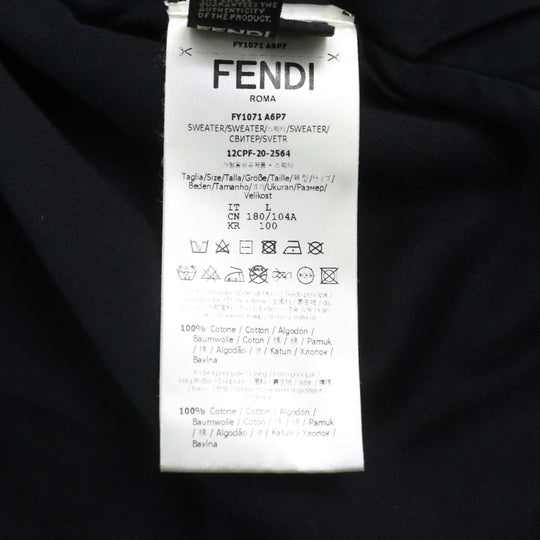 FENDI sweat FY1071 Outer: 100% cotton, Lining: 100% cotton black mens L Used Authentic